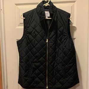 Old Navy Black Quilted Vest